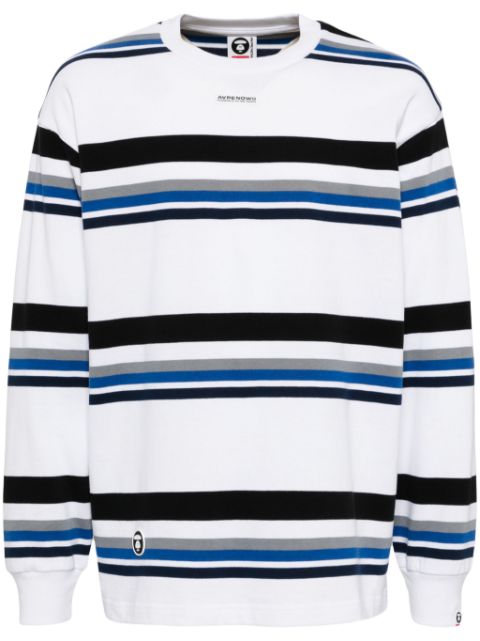 AAPE BY *A BATHING APE horizontal-stripes long-sleeves T-shirt Men