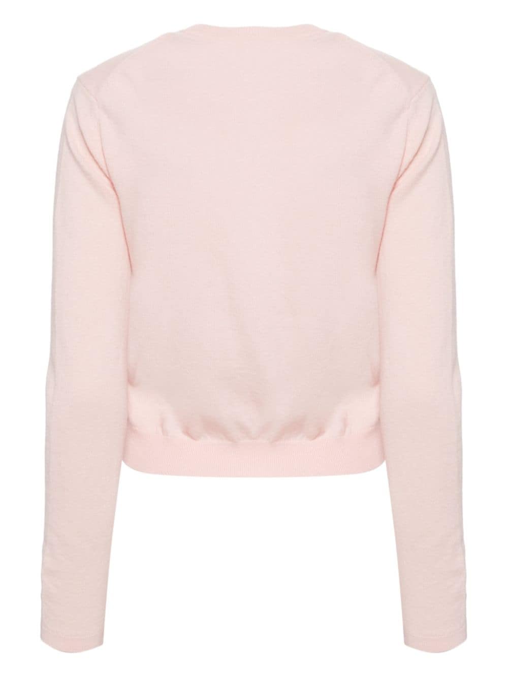 Shop We11 Done Basic Fitted Cardigan In Pink