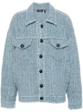 FIVE CM cable-knit cardigan - Blue