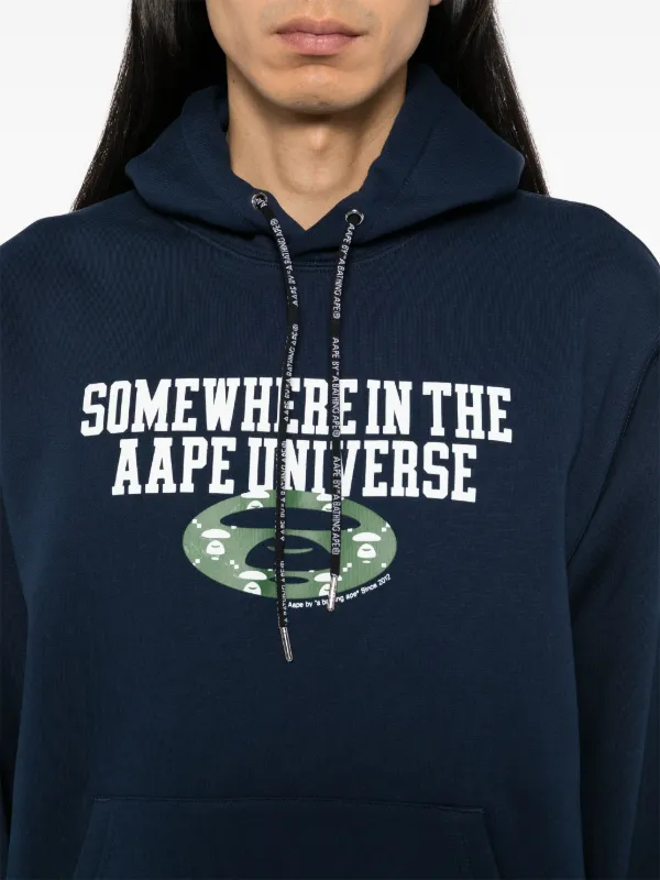 AAPE BY *A BATHING APE® ロゴ パーカー | ブルー | FARFETCH JP