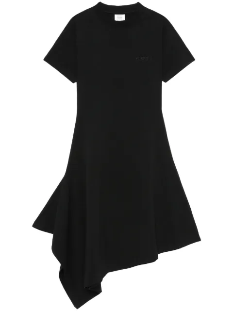 VETEMENTS logo印花不对称连衣裙
