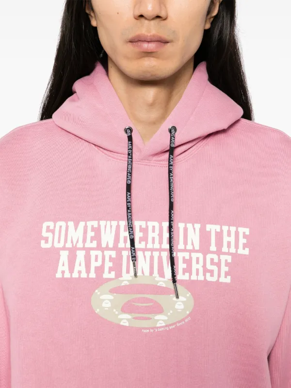 A newest bathing ape pink hoodie