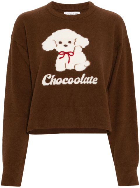 CHOCOOLATE graphic-print jumper