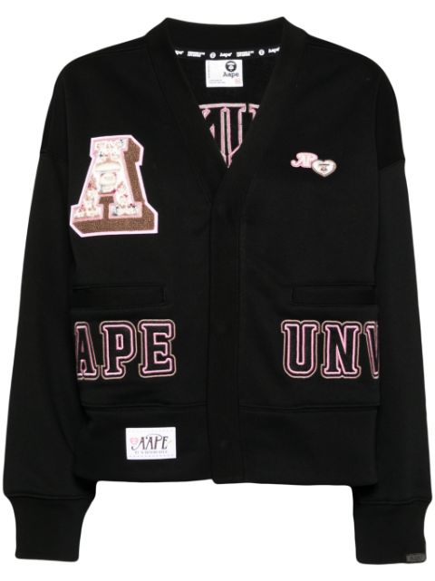 AAPE BY *A BATHING APE Moonface logo cropped cardigan Women