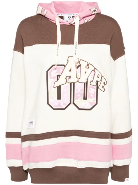 AAPE BY *A BATHING APE® logo-patch hoodie