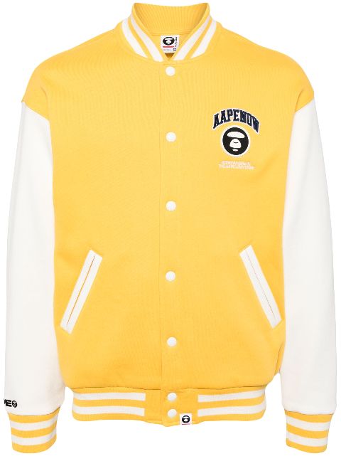 AAPE BY *A BATHING APE logo baseball jacket Men