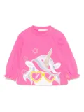 Billieblush unicorn-print T-shirt - Pink