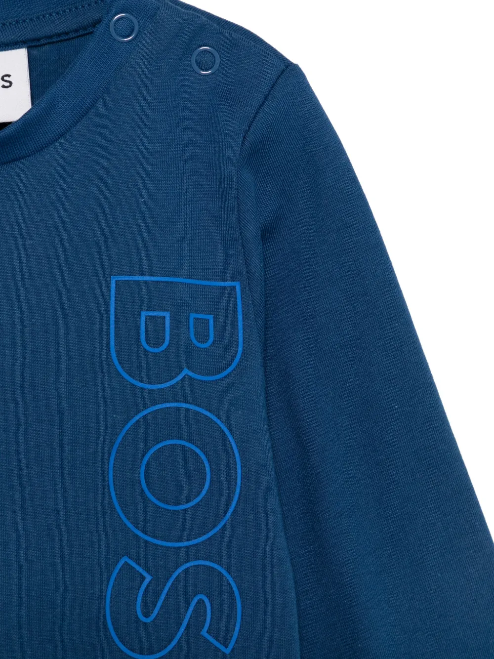 BOSS Kidswear T-shirt met logoprint Blauw