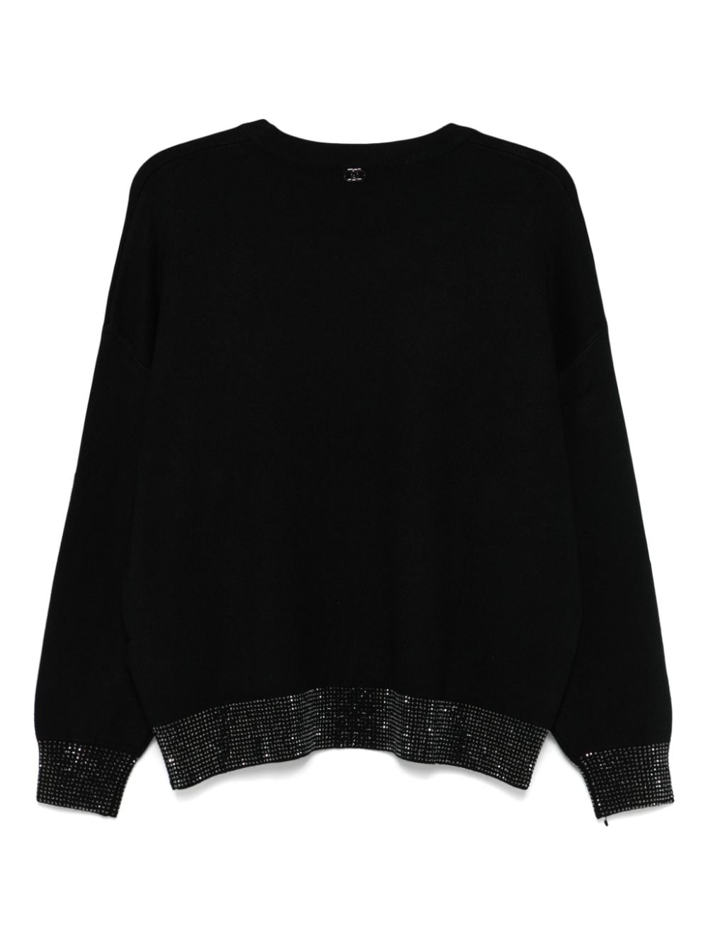 LIU JO crystal-embellished sweater - Zwart