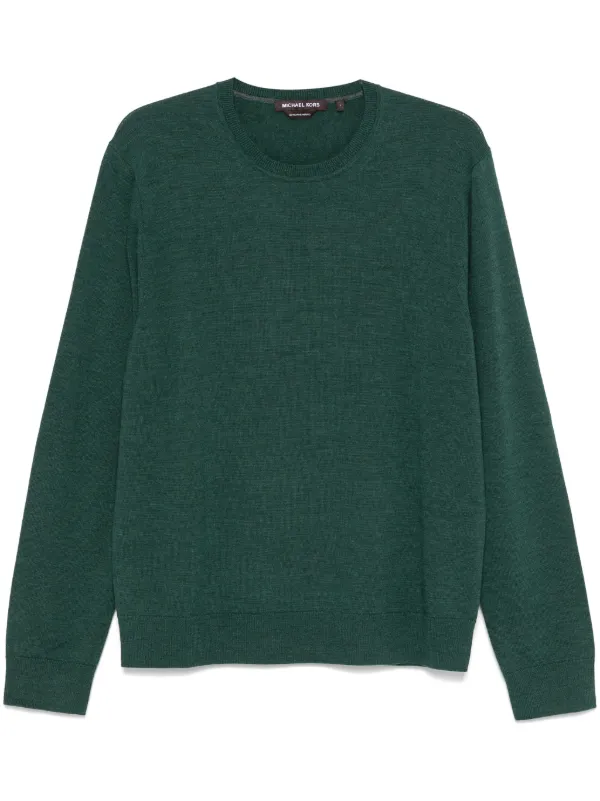 Michael Kors Merino crew neck Sweater Green FARFETCH UK