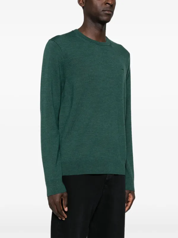 NWT MICHAEL KORS MENS OLIVE MERINO sold WOOL CREWNECK SWEATER