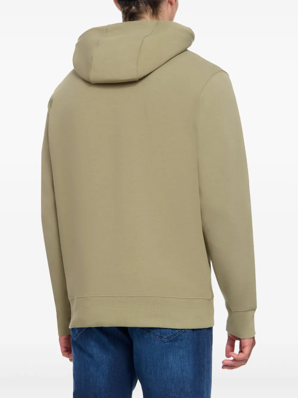 BOSS Hoodie met logopatch Groen