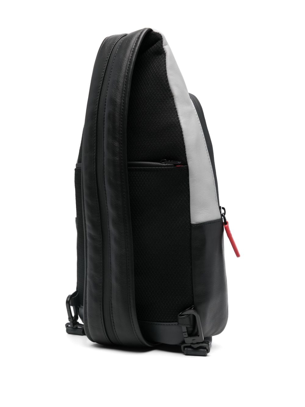 Shop Piquadro Logo-embossed Backpack In Black