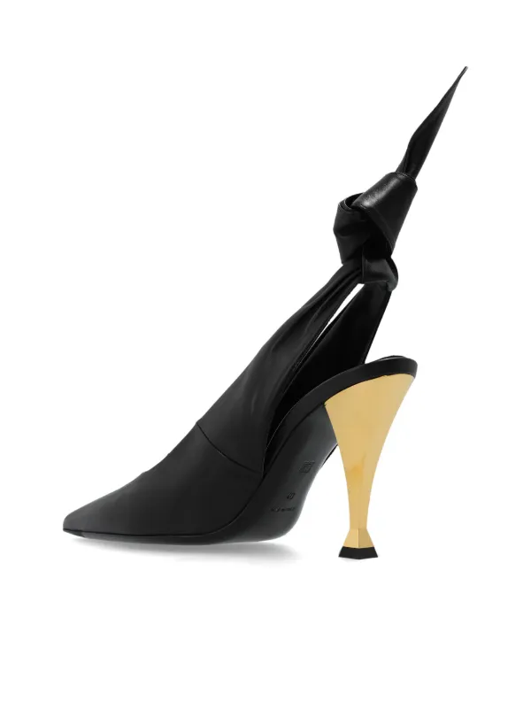 サンダル・ミュール GIVENCHY BLACK LEATHER PUMPS Givenchy 96mm Beauw Leather Pumps | Black | FARFETCH