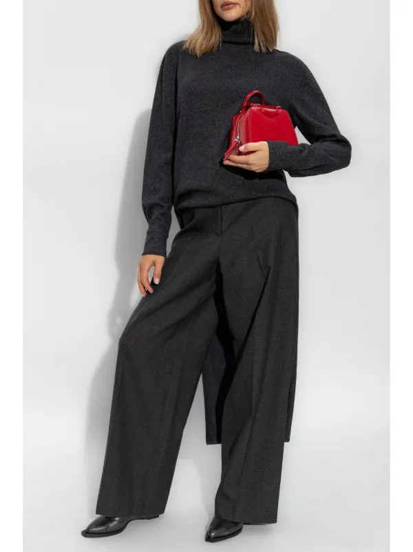 Givenchy Wool wide-leg Trousers | Grey | FARFETCH NZ
