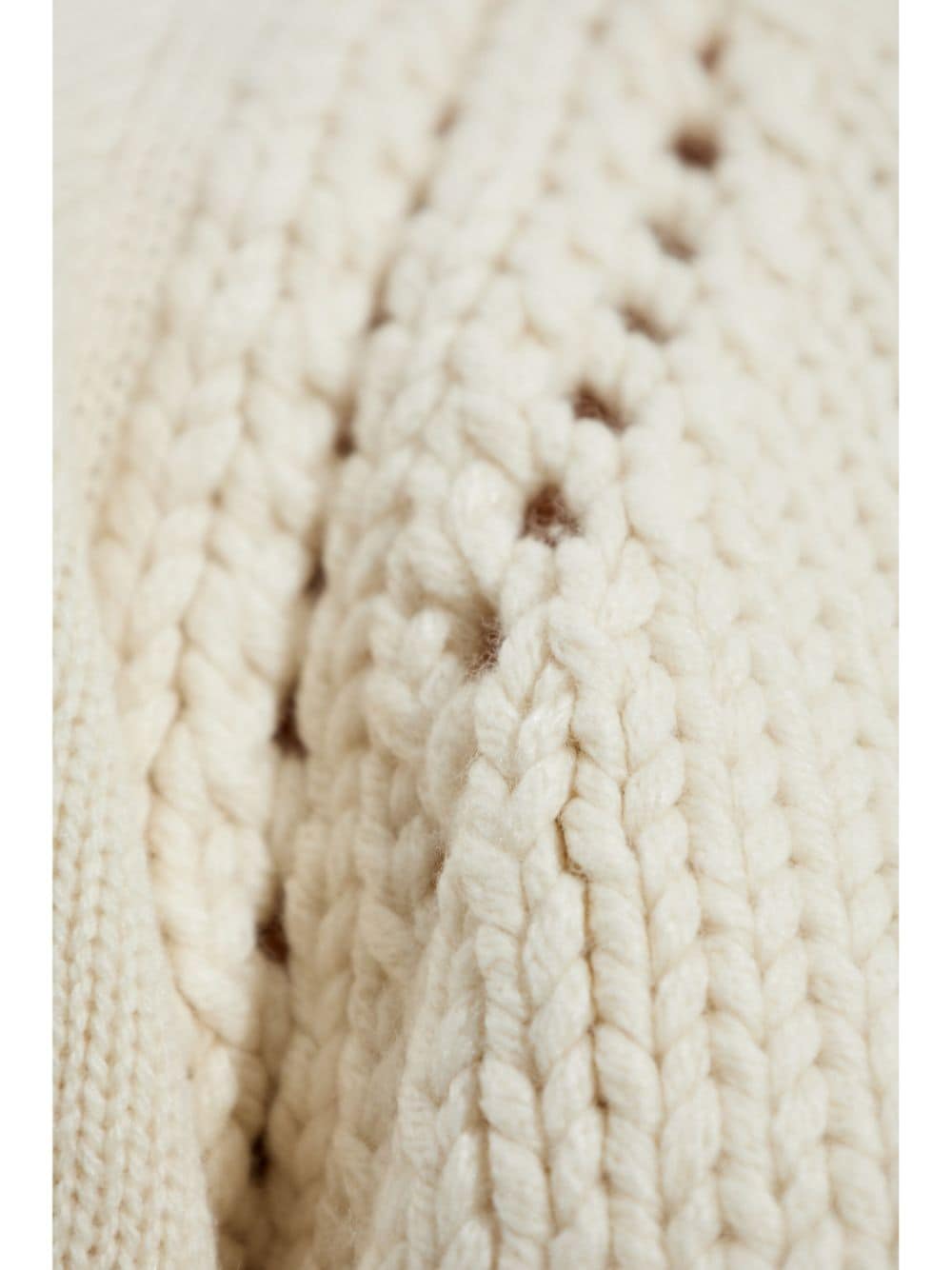 Shop Fabiana Filippi Roll-neck Jumper In Nude