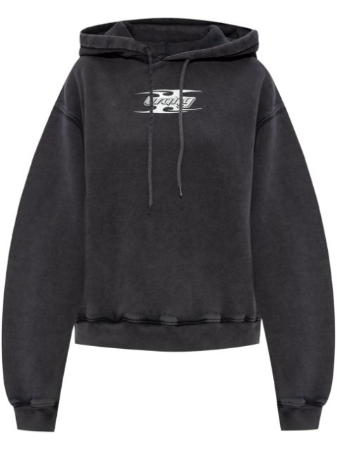 Alexander Wang blade-logo cotton hoodie Women