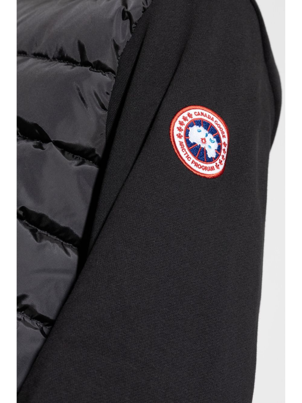 Shop Canada Goose Logo-appliqué Jacket In Black