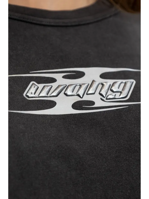 Alexander Wang blade-logo Cotton T-shirt | Black | FARFETCH