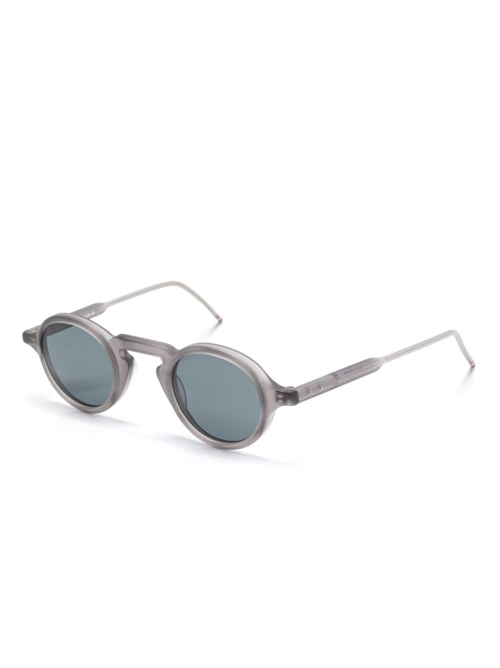 Thom Browne Eyewear Zonnebril met rond montuur - Grijs