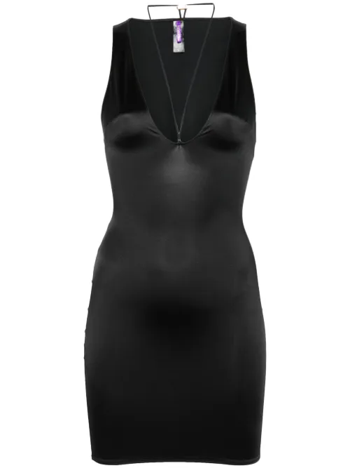 Robe courte à col v - Maison Close - Modalova