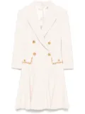 Elisabetta Franchi groumette-chain coat dress - Neutrals