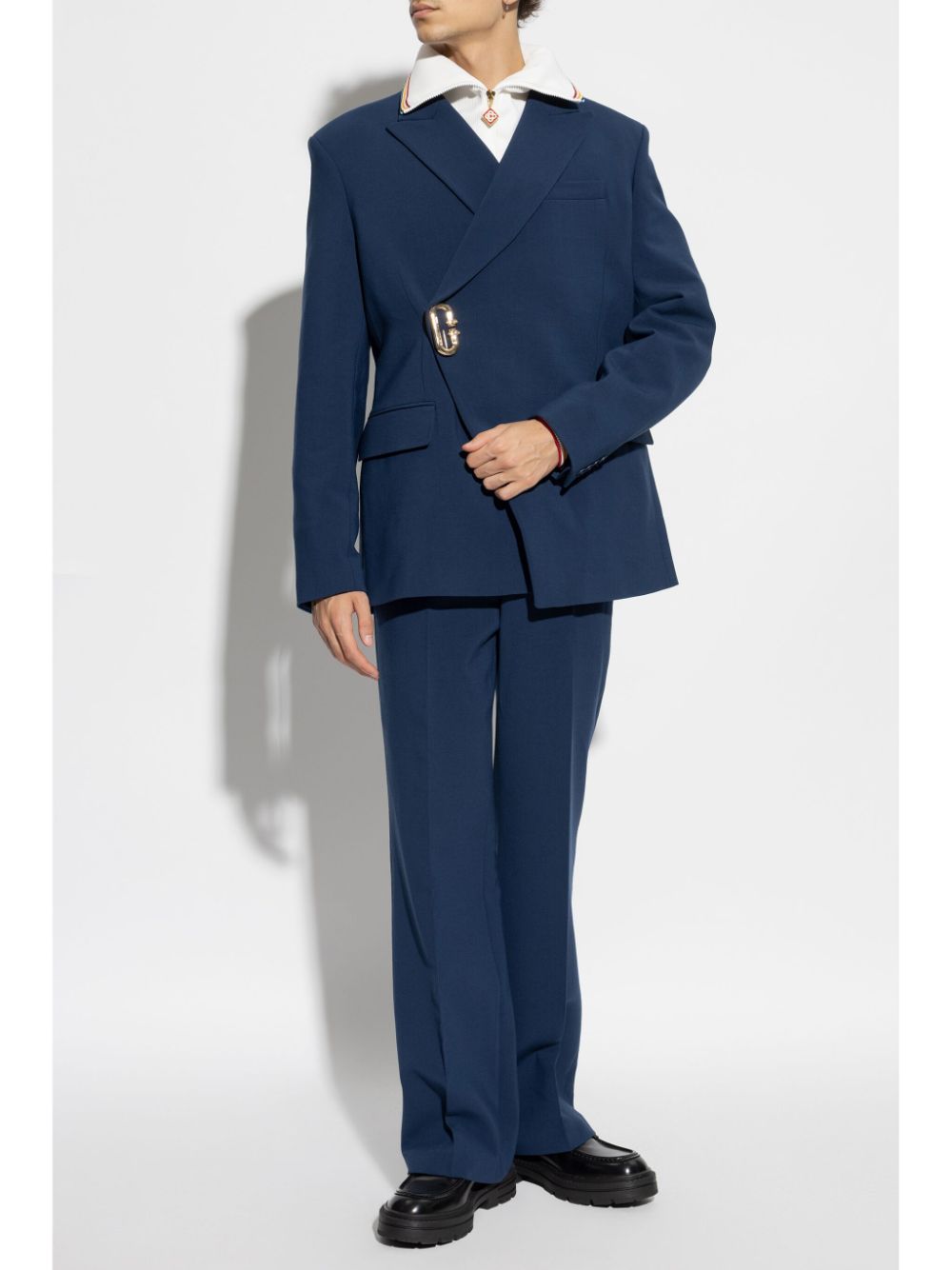 Casablanca pressed-crease tailored trousers - Blauw