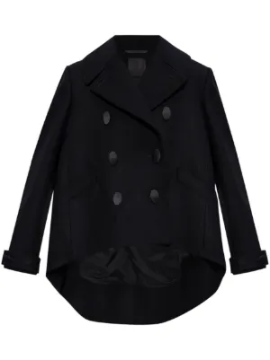 ジャケット GIVENCHY Black wool blend oversize blazer (BW30J3100H 001) GIVENCHY Wool and mohair-blend blazer | NET-A-PORTER