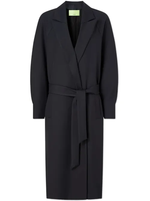 Manteau ceinturé à revers crantés - GAUGE81 - Modalova
