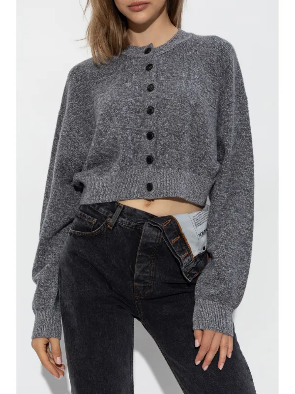 Alexander Wang クロップド カーディガン | グレー | FARFETCH JP