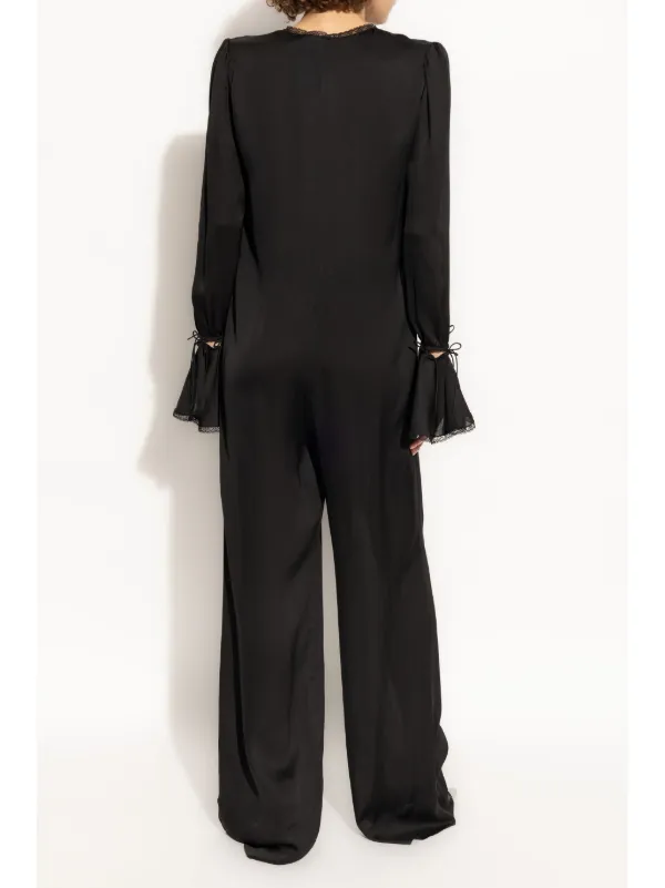 【送料&関税込】Saint Laurent One-shoulder Jumpsuit Saint Laurent one-shoulder Jumpsuit | Black | FARFETCH BH