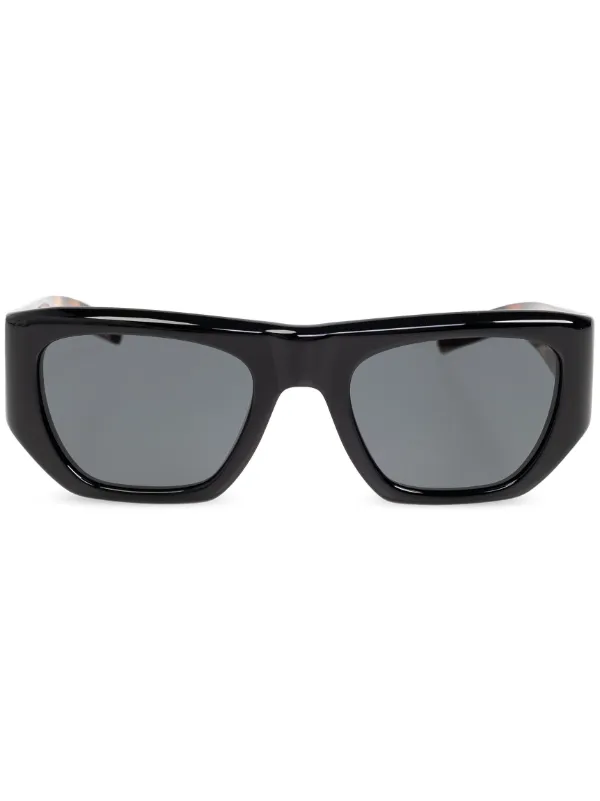 SAINT LAURENT サングラス Saint Laurent Eyewear ロゴ サングラス | ブラック | FARFETCH JP