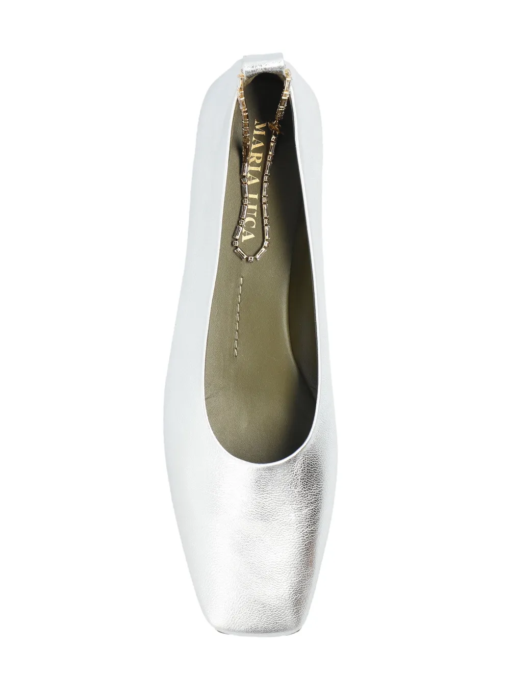 MARIA LUCA Augusta Ballerina Shoes | Silver | FARFETCH