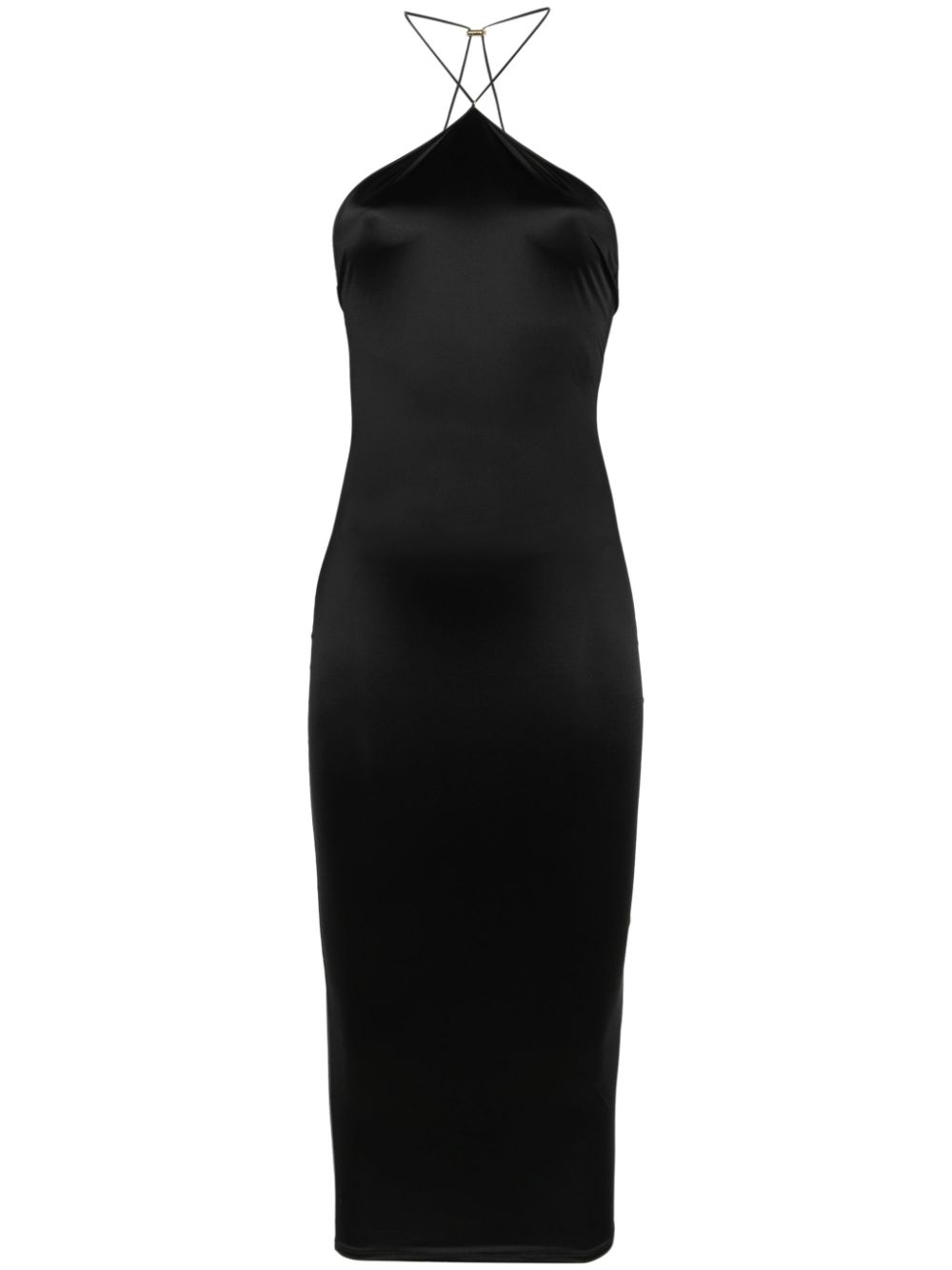 Maison Close open-back midi dress – Black