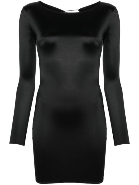 Maison Close open-back long-sleeve mini dress