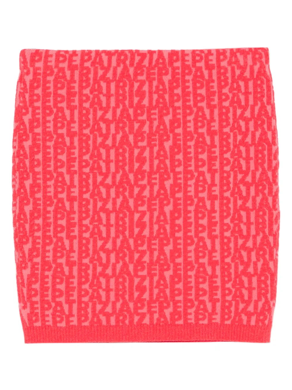Patrizia Pepe logo-flocked mini skirt - Roze
