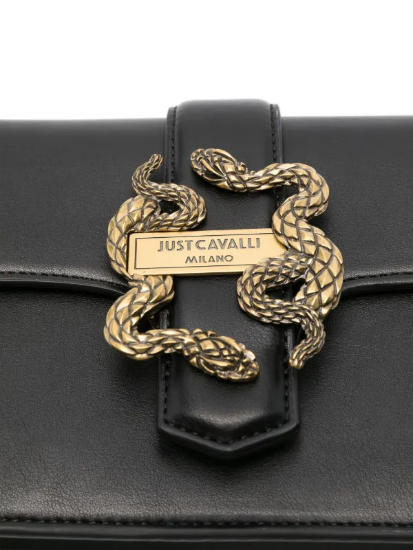 Just Cavalli - JUST cavalli ベスト 40(M位) 黒xカーキxアイボリー(総柄) 【古着】【中古】 Just Cavalli metallic-snake Shoulder Bag | Black | FARFETCH JO