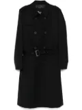 Herno double-breasted trench coat - Black