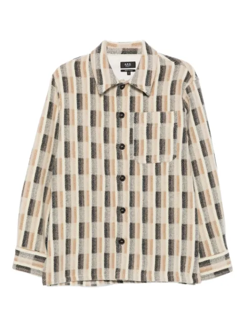 A.P.C. checked wool jacket