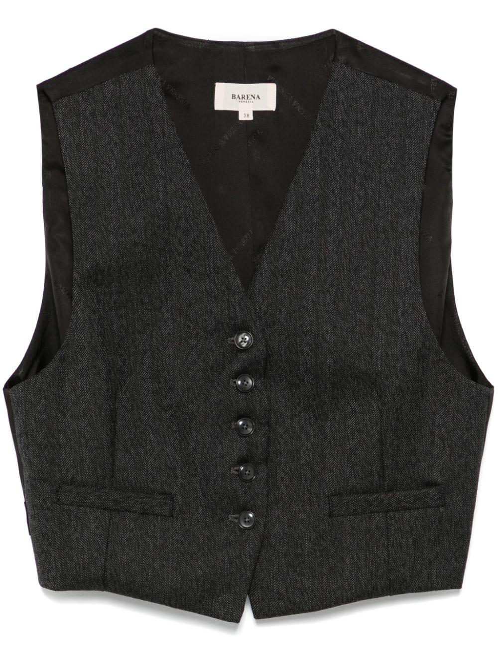 Shop Barena Venezia Nello Waistcoat In Grey