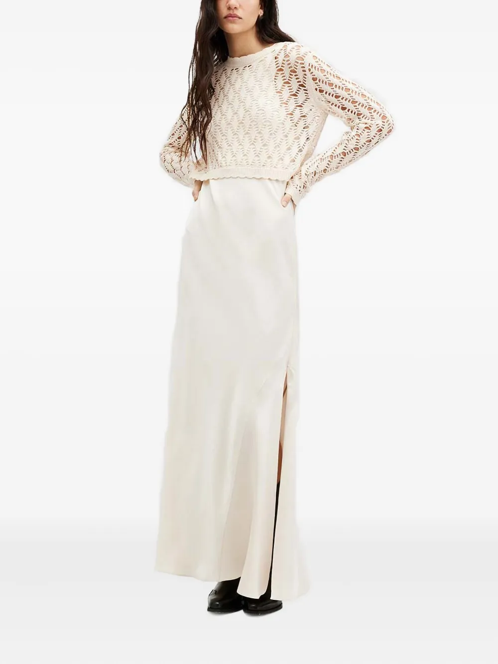 AllSaints Erin slip dress - Wit