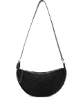 AllSaints crochet half-moon shoulder bag - Black