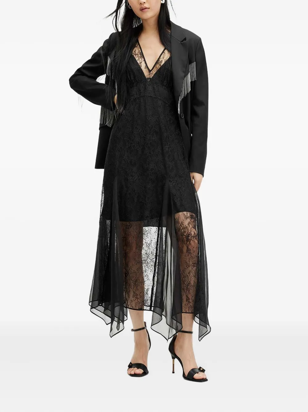 AllSaints Rayna jurk Zwart