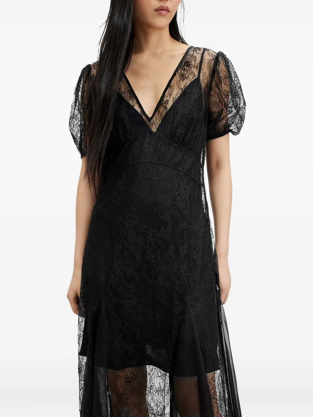AllSaints Rayna dress - Zwart