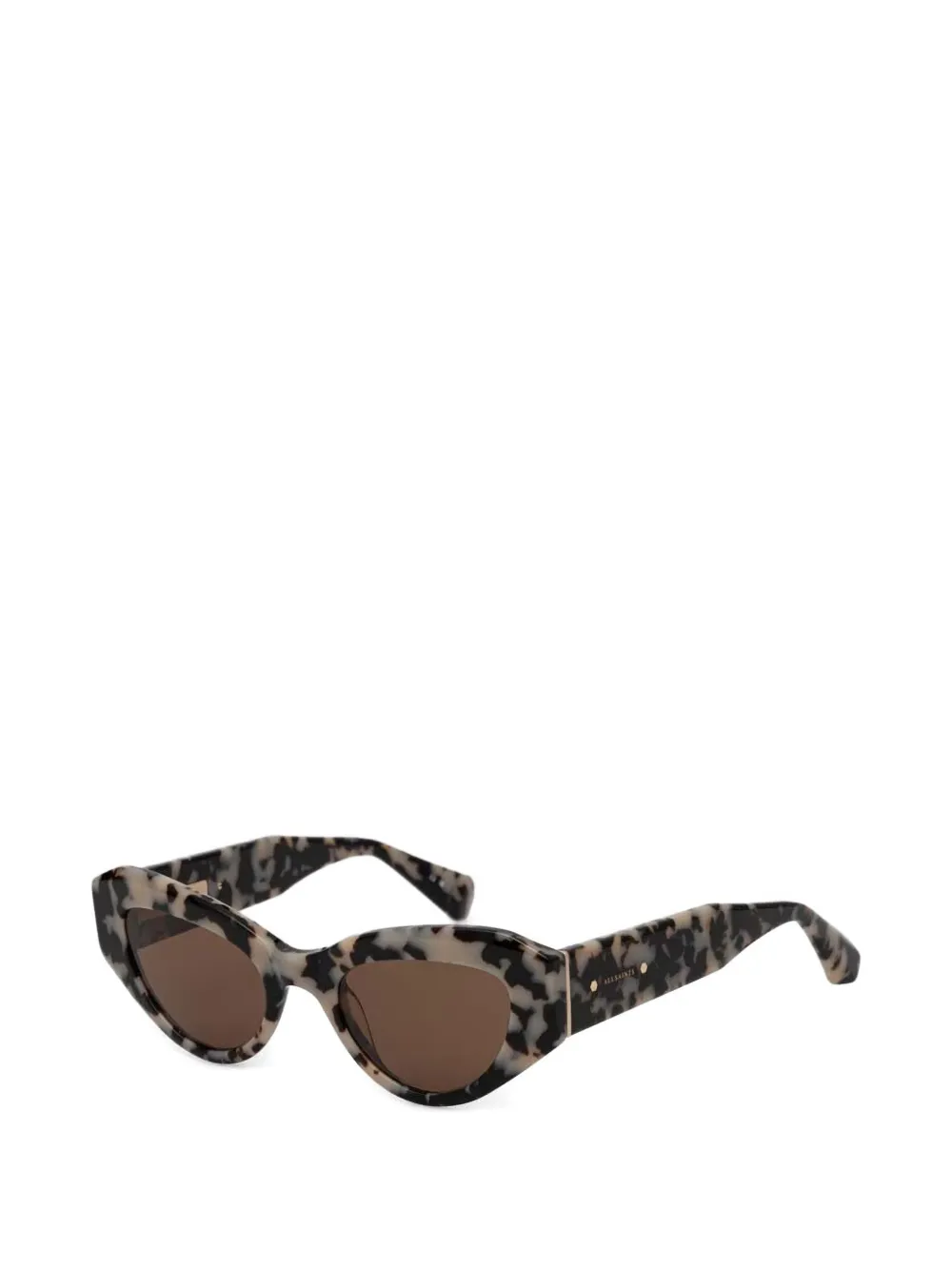  Allsaints Geometric-frame Sunglasses - Neutrals 