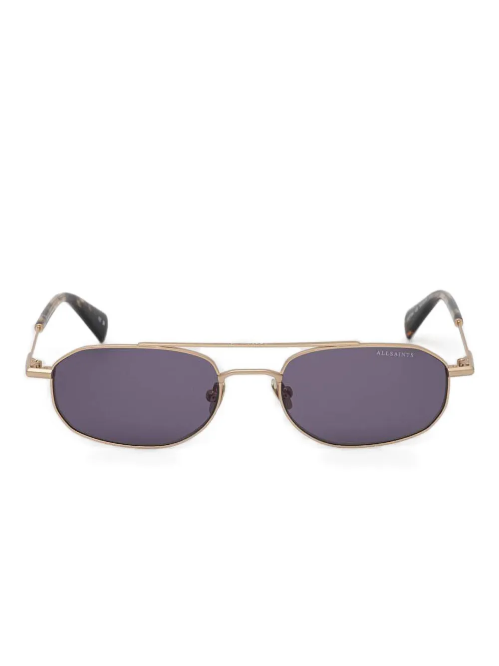 AllSaints oval-frame sunglasses | Gold | Image 1