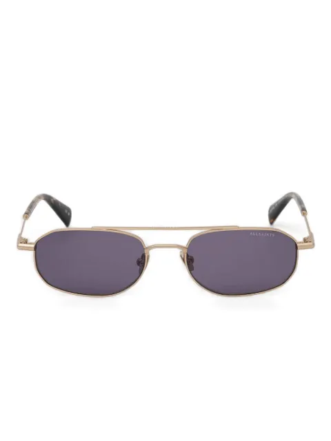 AllSaints lentes de sol con armazón ovalada
