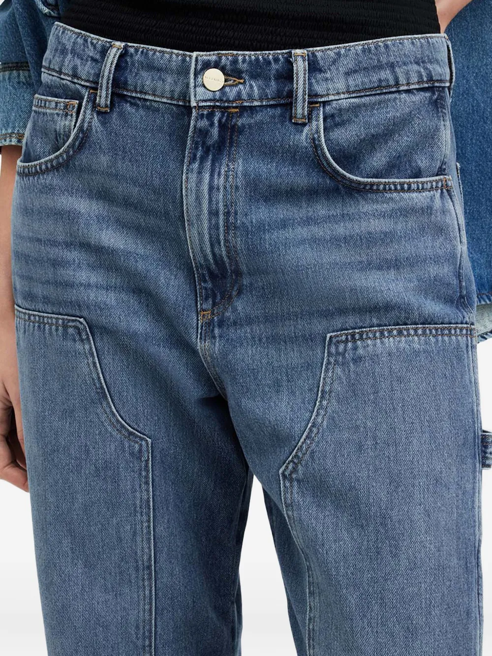 AllSaints Mia jeans met cargo zak Blauw