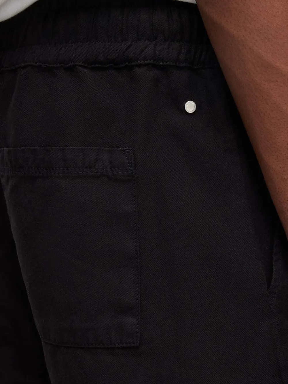 AllSaints Hanbury shorts met trekkoord Zwart