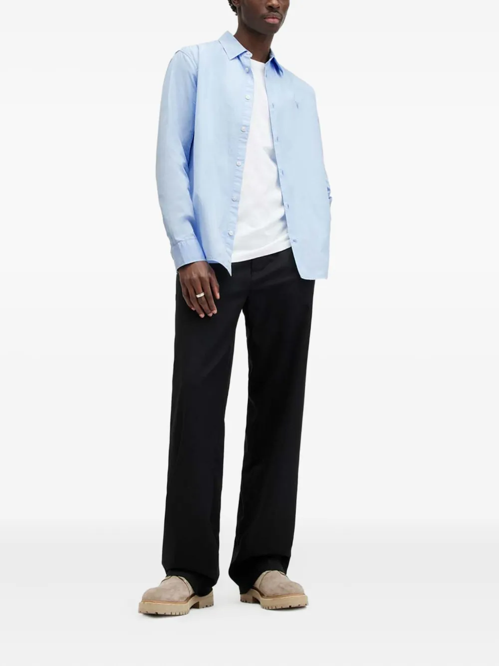 AllSaints Tahoe button-down shirt - Blauw